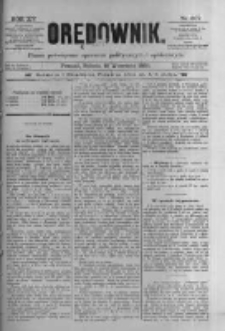 Orędownik: pismo poświęcone sprawom politycznym i spółecznym 1885.09.12 R.15 Nr207