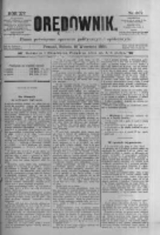 Orędownik: pismo poświęcone sprawom politycznym i spółecznym 1885.09.12 R.15 Nr207