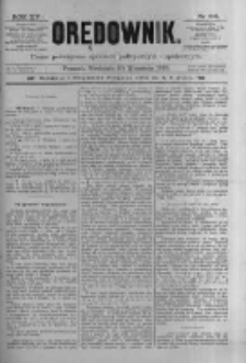 Orędownik: pismo poświęcone sprawom politycznym i spółecznym 1885.09.20 R.15 Nr214