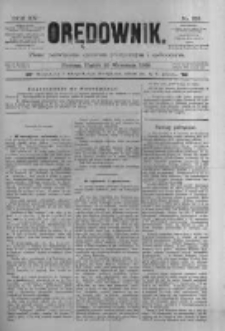 Orędownik: pismo poświęcone sprawom politycznym i sp&oacute;łecznym 1885.09.25 R.15 Nr218