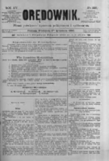 Orędownik: pismo poświęcone sprawom politycznym i sp&oacute;łecznym 1885.09.27 R.15 Nr220