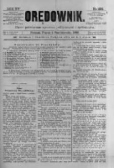 Orędownik: pismo poświęcone sprawom politycznym i sp&oacute;łecznym 1885.10.02 R.15 Nr224