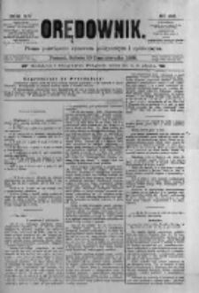 Orędownik: pismo poświęcone sprawom politycznym i sp&oacute;łecznym 1885.10.10 R.15 Nr231