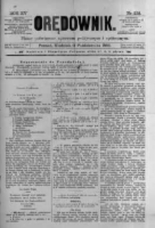 Orędownik: pismo poświęcone sprawom politycznym i spółecznym 1885.10.11 R.15 Nr232