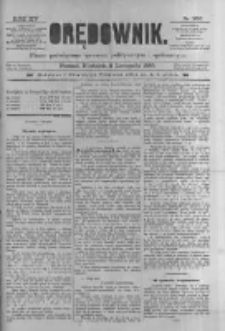 Orędownik: pismo poświęcone sprawom politycznym i sp&oacute;łecznym 1885.11.08 R.15 Nr256
