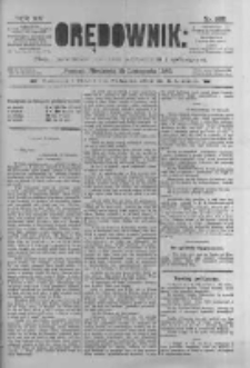 Orędownik: pismo poświęcone sprawom politycznym i spółecznym 1885.11.15 R.15 Nr262