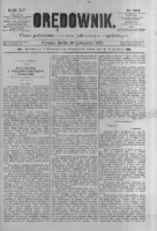 Orędownik: pismo poświęcone sprawom politycznym i spółecznym 1885.11.18 R.15 Nr264