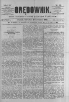 Orędownik: pismo poświęcone sprawom politycznym i spółecznym 1885.11.19 R.15 Nr265