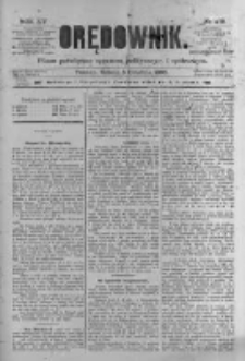 Orędownik: pismo poświęcone sprawom politycznym i spółecznym 1885.12.05 R.15 Nr279