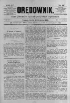 Orędownik: pismo poświęcone sprawom politycznym i sp&oacute;łecznym 1885.12.16 R.15 Nr287