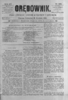 Orędownik: pismo poświęcone sprawom politycznym i sp&oacute;łecznym 1885.12.31 R.15 Nr298