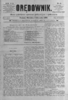 Orędownik: pismo poświęcone sprawom politycznym i sp&oacute;łecznym. 1886.01.03 R.16 nr2