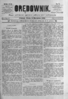 Orędownik: pismo poświęcone sprawom politycznym i spółecznym. 1886.01.13 R.16 nr9