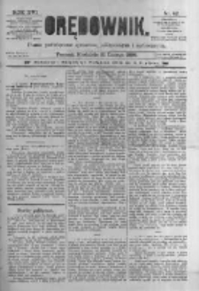 Orędownik: pismo poświęcone sprawom politycznym i spółecznym. 1886.02.21 R.16 nr42