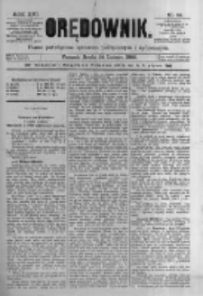 Orędownik: pismo poświęcone sprawom politycznym i spółecznym. 1886.02.24 R.16 nr44