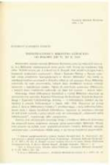 Wsp&oacute;łpracownicy Biblioteki K&oacute;rnickiej od połowy XIX w. do r. 1924. Pamiętnik Biblioteki K&oacute;rnickiej Z. 12.