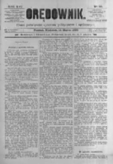 Orędownik: pismo poświęcone sprawom politycznym i spółecznym. 1886.03.14 R.16 nr60