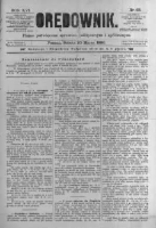 Orędownik: pismo poświęcone sprawom politycznym i spółecznym. 1886.03.20 R.16 nr65