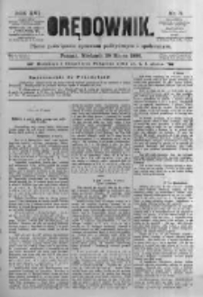 Orędownik: pismo poświęcone sprawom politycznym i spółecznym. 1886.03.28 R.16 nr71