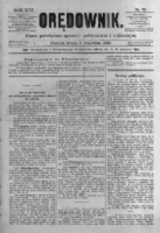 Orędownik: pismo poświęcone sprawom politycznym i sp&oacute;łecznym. 1886.04.07 R.16 nr79