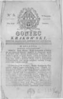 Goniec Krakowski: dziennik polityczny, historyczny i literacki. 1829.01.10 nr5
