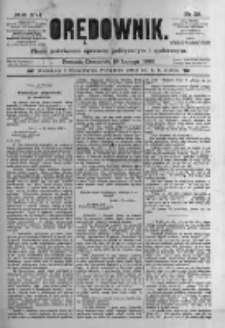 Orędownik: pismo poświęcone sprawom politycznym i spółecznym. 1886.02.18 R.16 nr39