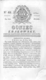 Goniec Krakowski: dziennik polityczny, historyczny i literacki. 1829.05.25 nr63