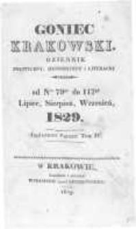 Goniec Krakowski: dziennik polityczny, historyczny i literacki. 1829.07.02 nr79