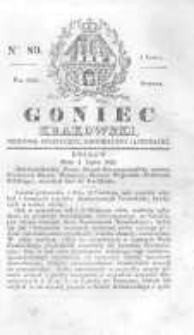 Goniec Krakowski: dziennik polityczny, historyczny i literacki. 1829.07.04 nr80