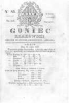Goniec Krakowski: dziennik polityczny, historyczny i literacki. 1829.07.16 nr85