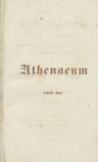 Athenaeum: pismo poświęcone historii, literaturze, sztukom, krytyce itd. 1841 Nr3