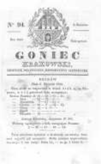 Goniec Krakowski: dziennik polityczny, historyczny i literacki. 1829.08.06 nr94