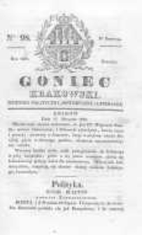 Goniec Krakowski: dziennik polityczny, historyczny i literacki. 1829.08.15 nr98