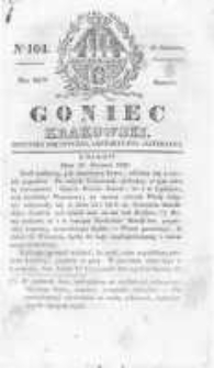Goniec Krakowski: dziennik polityczny, historyczny i literacki. 1829.08.29 nr104