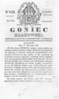 Goniec Krakowski: dziennik polityczny, historyczny i literacki. 1829.09.17 nr112