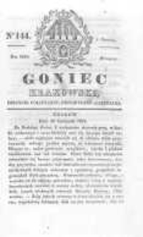 Goniec Krakowski: dziennik polityczny, historyczny i literacki. 1829.12.01 nr144