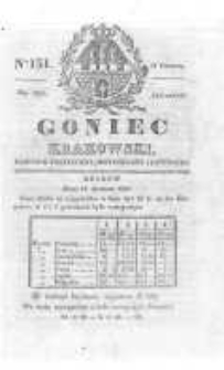 Goniec Krakowski: dziennik polityczny, historyczny i literacki. 1829.12.17 nr151