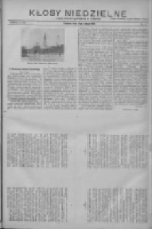Kłosy Niedzielne: dodatek literacki i powieściowy do "Orędownika" 1912.02.04 Nr5