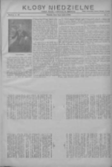 Kłosy Niedzielne: dodatek literacki i powieściowy do "Orędownika" 1912.03.03 Nr9