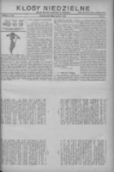 Kłosy Niedzielne: dodatek literacki i powieściowy do "Orędownika" 1912.04.21 Nr16