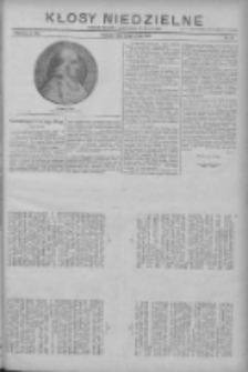 Kłosy Niedzielne: dodatek literacki i powieściowy do "Orędownika" 1912.05.12 Nr19