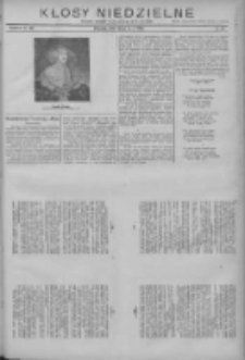 Kłosy Niedzielne: dodatek literacki i powieściowy do "Orędownika" 1912.05.19 Nr20
