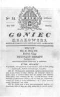 Goniec Krakowski: dziennik polityczny, historyczny i literacki. 1830.03.13 nr31