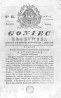 Goniec Krakowski: dziennik polityczny, historyczny i literacki. 1830.05.22 nr61