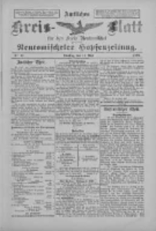 Amtliches Kreis-Blatt für den Kreis Neutomischel: zugleich Neutomischeler Hopfenzeitung 1897.05.11 Nr37