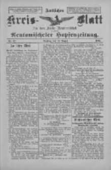 Amtliches Kreis-Blatt für den Kreis Neutomischel: zugleich Neutomischeler Hopfenzeitung 1897.08.10 Nr62