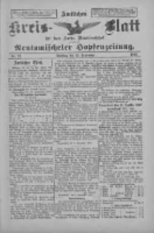 Amtliches Kreis-Blatt für den Kreis Neutomischel: zugleich Neutomischeler Hopfenzeitung 1897.09.14 Nr72
