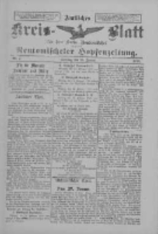 Amtliches Kreis-Blatt f&uuml;r den Kreis Neutomischel: zugleich Neutomischeler Hopfenzeitung 1898.01.25 Nr7