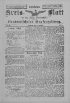 Amtliches Kreis-Blatt f&uuml;r den Kreis Neutomischel: zugleich Neutomischeler Hopfenzeitung 1898.02.08 Nr11