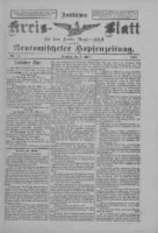 Amtliches Kreis-Blatt f&uuml;r den Kreis Neutomischel: zugleich Neutomischeler Hopfenzeitung 1898.03.01 Nr17
